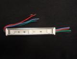 SMD LED modul v hliníkovém pouzdře, 3 SMD LED, barva RGB, 1ks