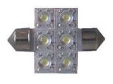 Sufitka bílá - Flux Super Light, 6 SUPER LED, 36mm