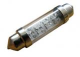Sufitka zelená, 6 LED, 42mm, 1ks