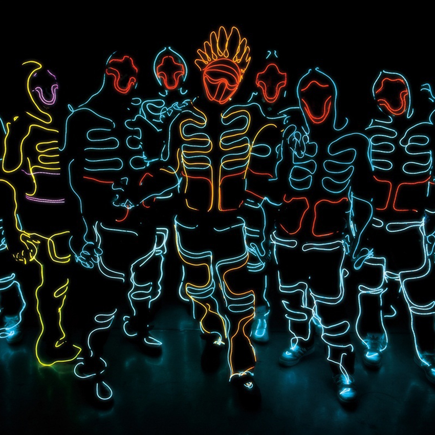 Svítící elektrický kabel - drát, 2m, barva zelená  12V