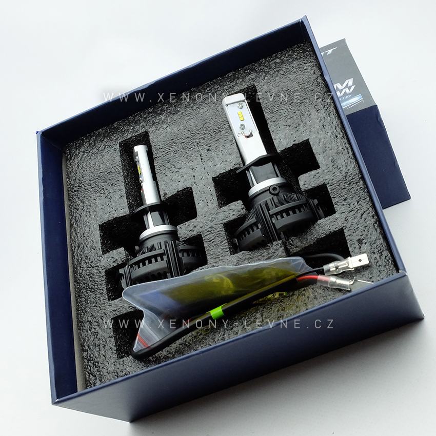 LED HEADLIGHT H1 - X3 6000LM 50W IP67 - 3000K / 6500K / 8000K