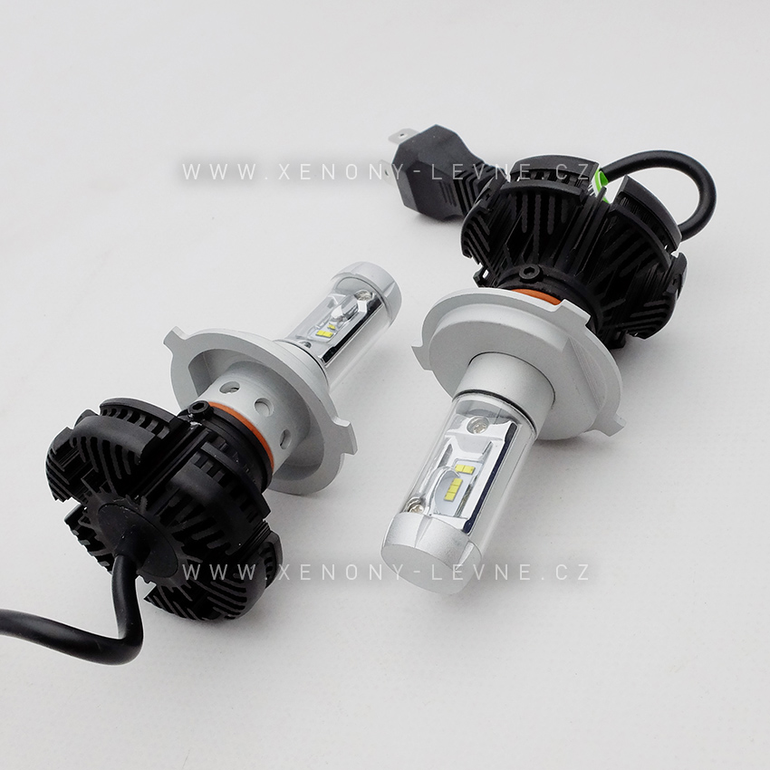 LED HEADLIGHT H4 - X3 6000 LM 50W IP67 - 3000K / 6500K / 8000K