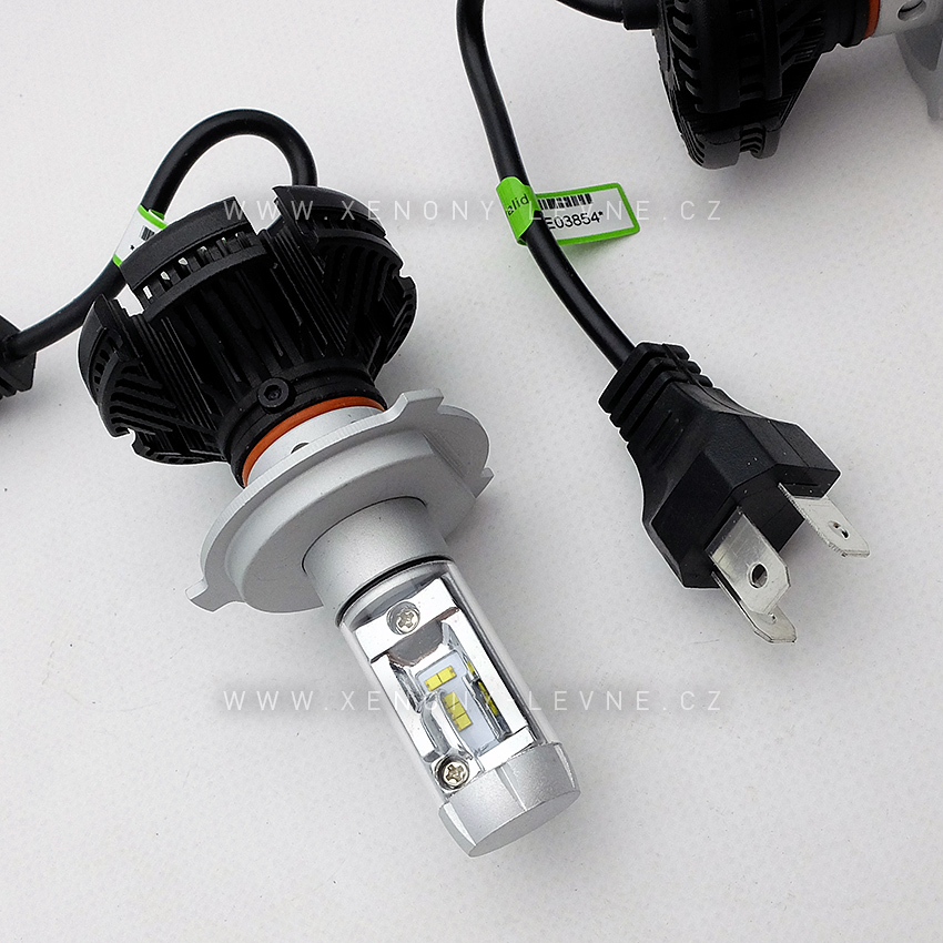 LED HEADLIGHT H4 - X3 6000 LM 50W IP67 - 3000K / 6500K / 8000K