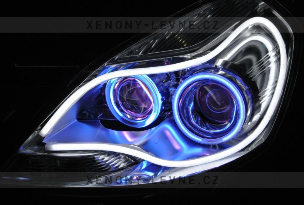 LED denní svícení s funkcí blinkru, 12V, sada 2ks - BEZ HOMOLOGACE