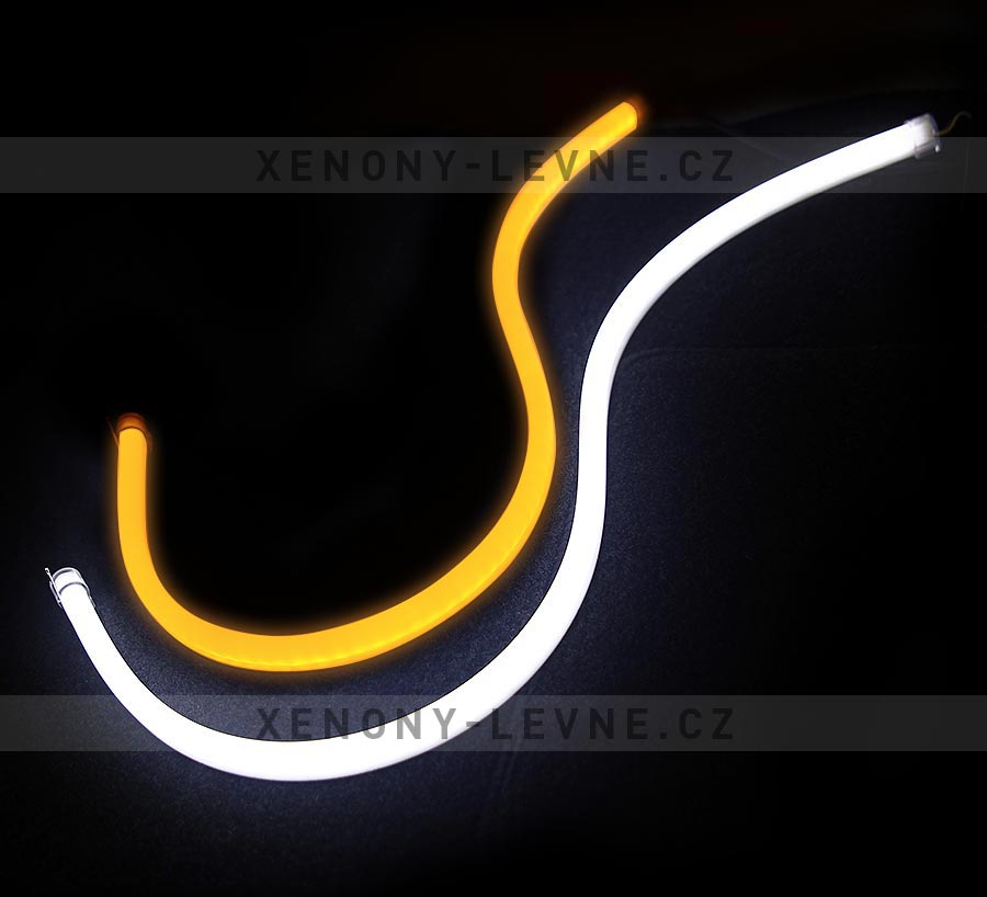 LED denní svícení s funkcí blinkru, 12V, sada 2ks - BEZ HOMOLOGACE