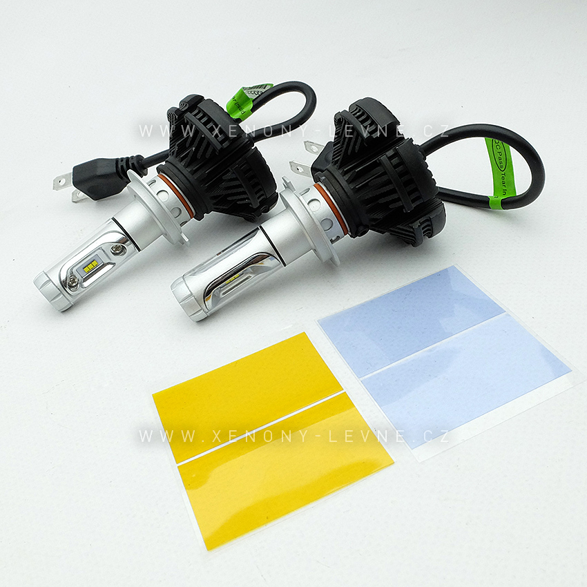 LED HEADLIGHT H7 - F3 - X3 6000LM 50W IP67 - 3000K / 6500K / 8000K