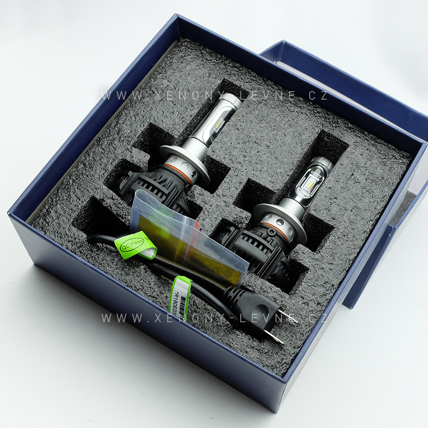 LED HEADLIGHT H7 - F3 - X3 6000LM 50W IP67 - 3000K / 6500K / 8000K