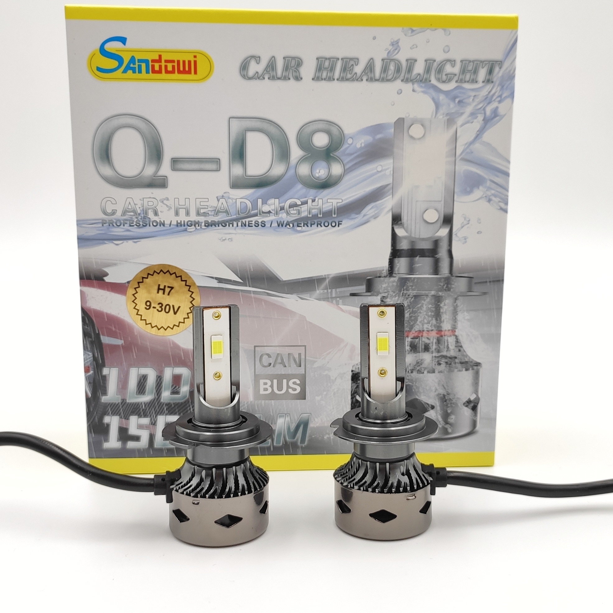 LED D8 autožárovka H1 4800LM 2x42w cree canbus 6000k - sada 2ks