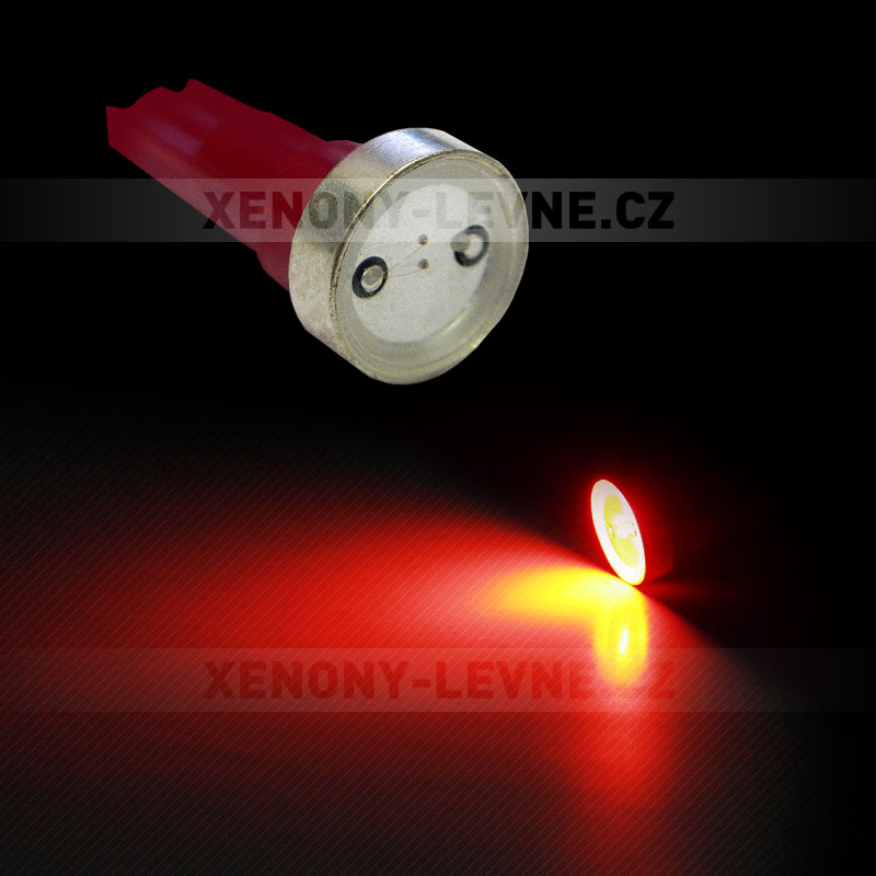 Osvětlení přístrojové desky POWER LED červená, T5/12V/1,2W, sada 2ks