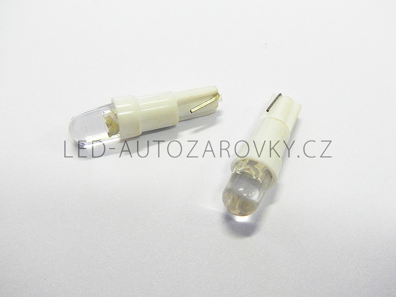 LED bílá, T5/12V/1,2W, sada 2ks