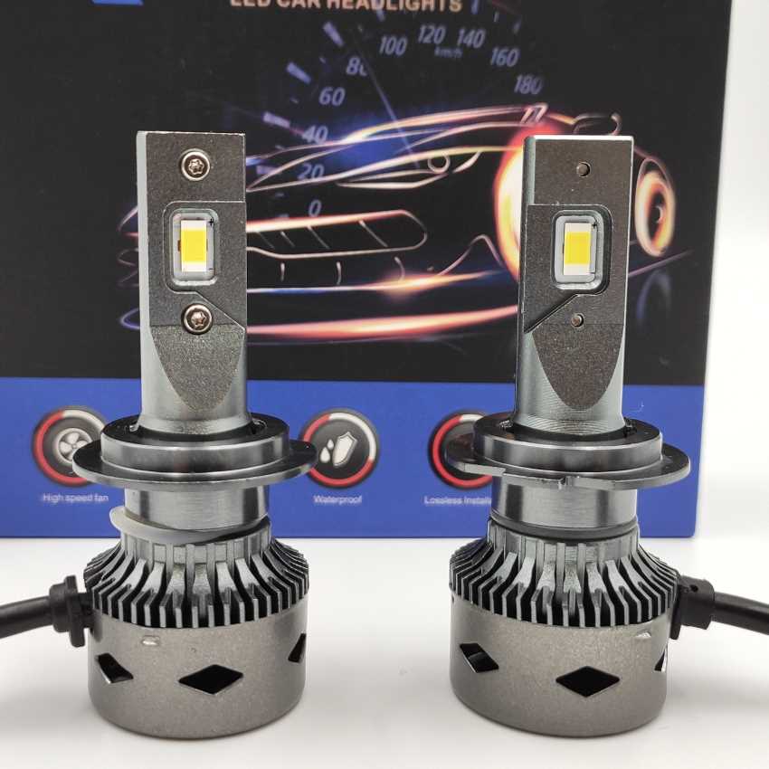 AKCE - LED autožárovka H7 6000K 40000lm 2x350W cree canbus, sada 2ks