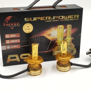 LED autožárovky H4 A9 COB canbus 40000lm 2x200W 6000K, sada 2ks