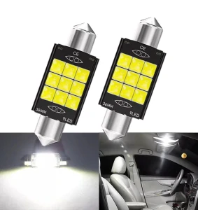 CAN-BUS sufitka bílá, 9 SMD LED, 36mm, 1ks