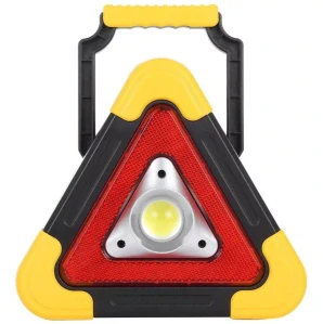 LED svítilna - baterka, LED výstražný trojúhelník s powerbankou a solárním panelem