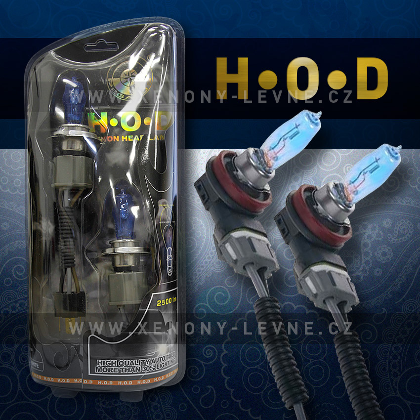 HOD žárovky H4 5500k, 12v 55/60w, 2ks