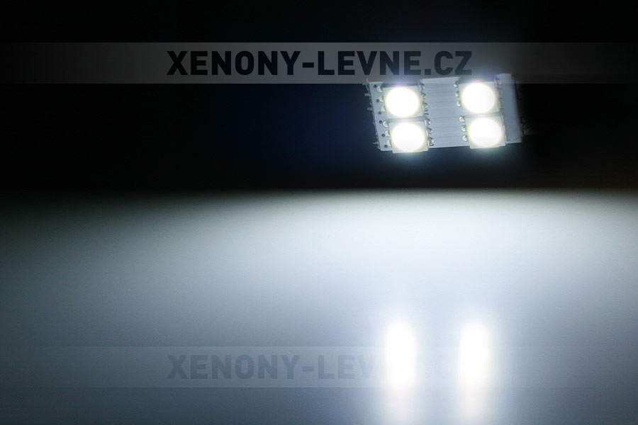 CAN-BUS parkovací světlo T10 (W5W) - BÍLÁ, 4xSMD, 1ks