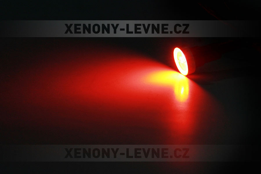Osvětlení přístrojové desky POWER LED červená, T5/12V/1,2W, sada 2ks