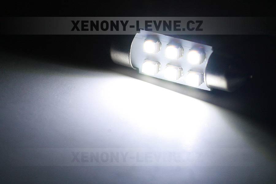 Sufitka bílá - Super Light, 6 SMD LED, 41mm