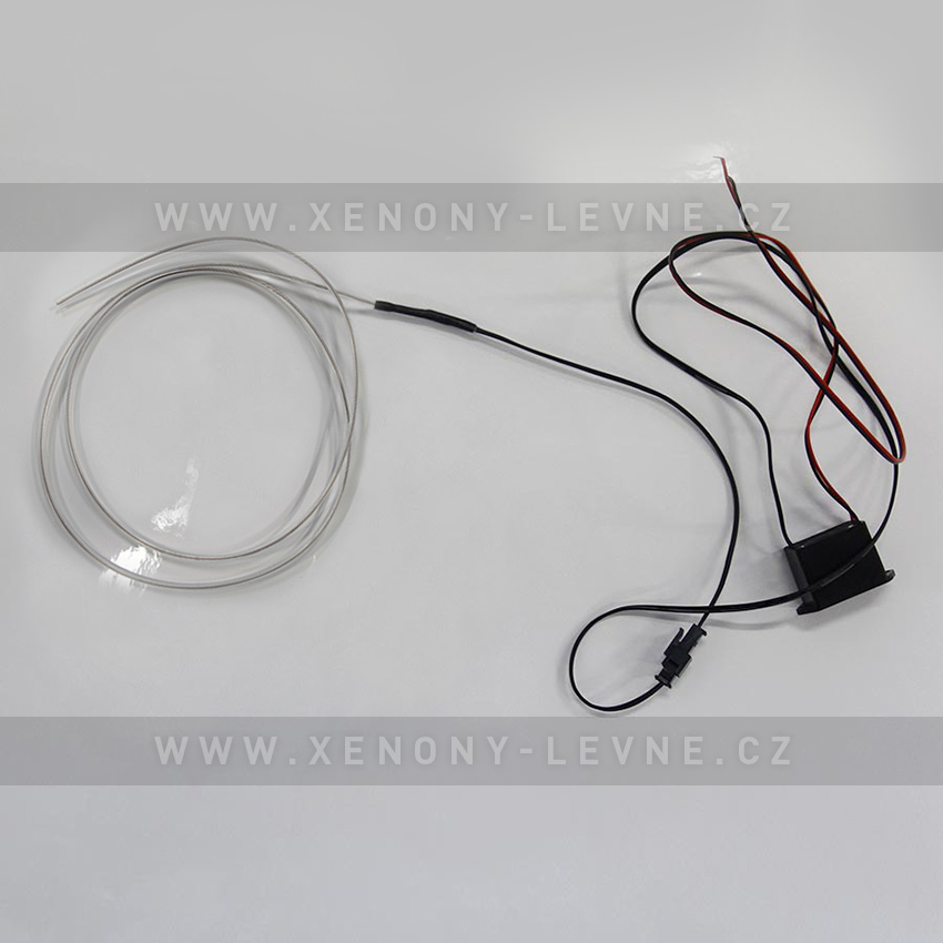 Svítící elektrický drát - kabel, 2m, barva modrá-ice 12V