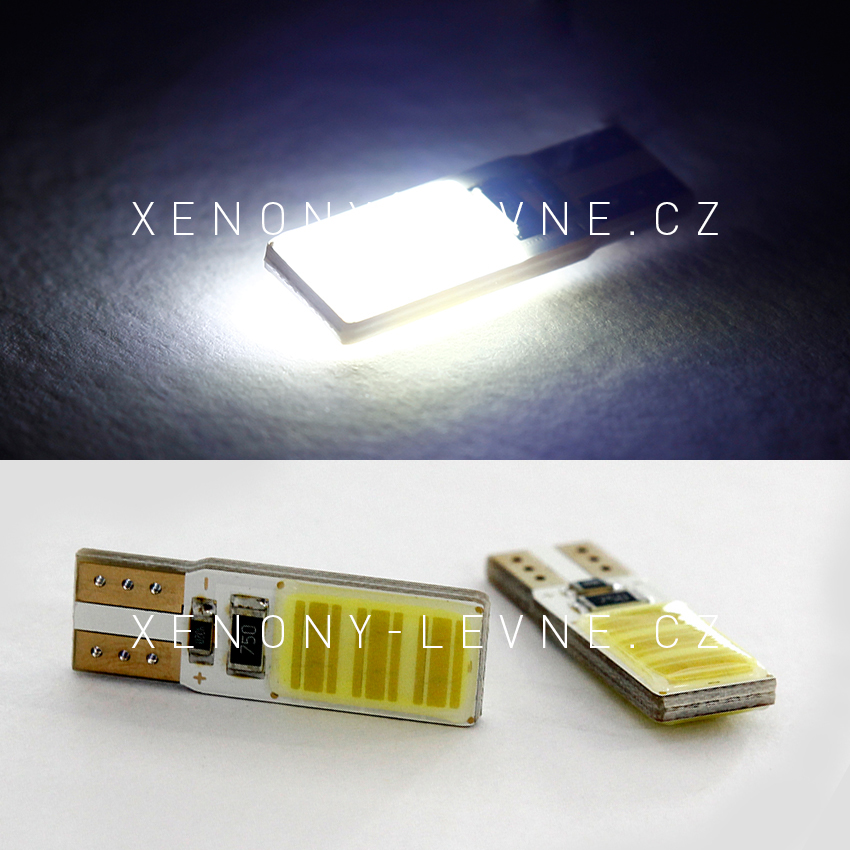 CAN-BUS bílá parkovací žárovka T10 (W5W) - 6xSMD, 1ks