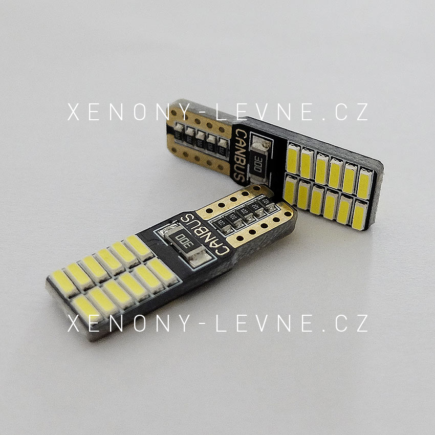 CAN-BUS parkovací světlo, T10 (W5W), 24xSMD, bílé 1ks