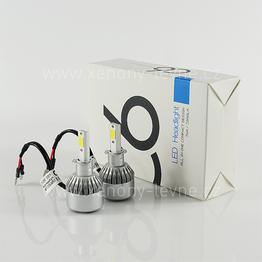 AKCE - C6 LED HEADLIGHT H3 6000K 36W/3800LM 12V/24V