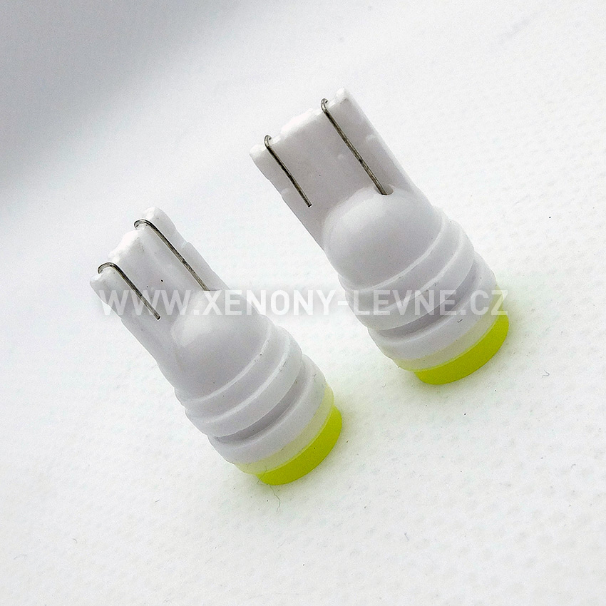 LED žárovka T10 1.5W COB W5W - 2kusy