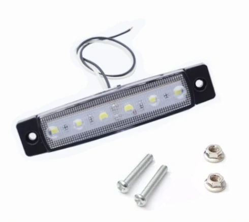 4x LED poziční obrysové světlo 12/24V 6SMD, bílé