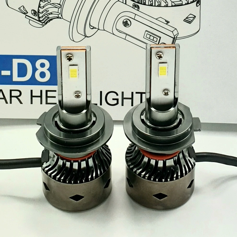 LED D8 autožárovka H1 4800LM 2x42w cree canbus 6000k - sada 2ks