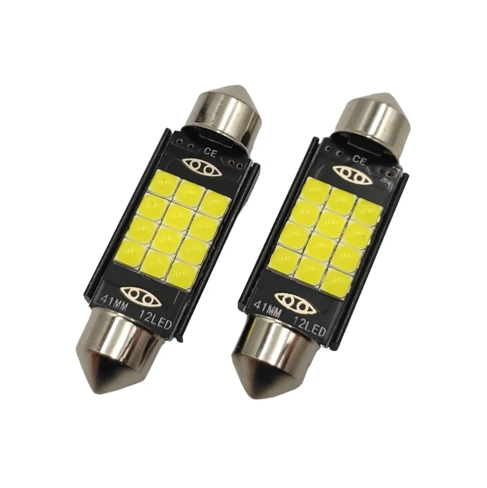 CAN-BUS sufitka bílá, 12 SMD LED, 41mm, 1ks