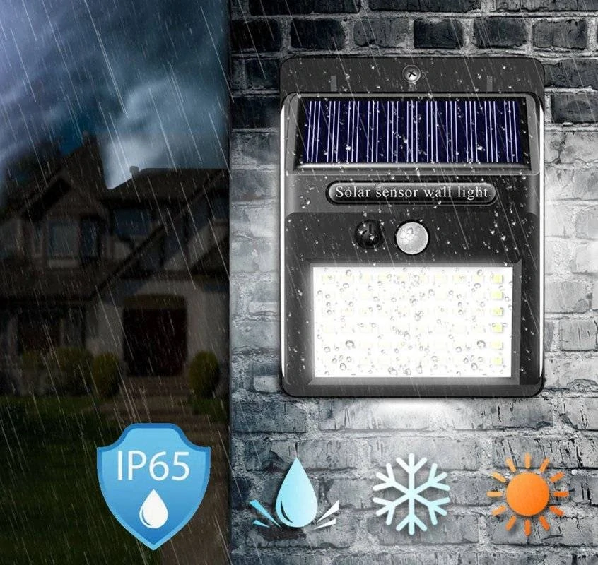 Solární světlo s detektorem pohybu 20 LED 40W 120°
