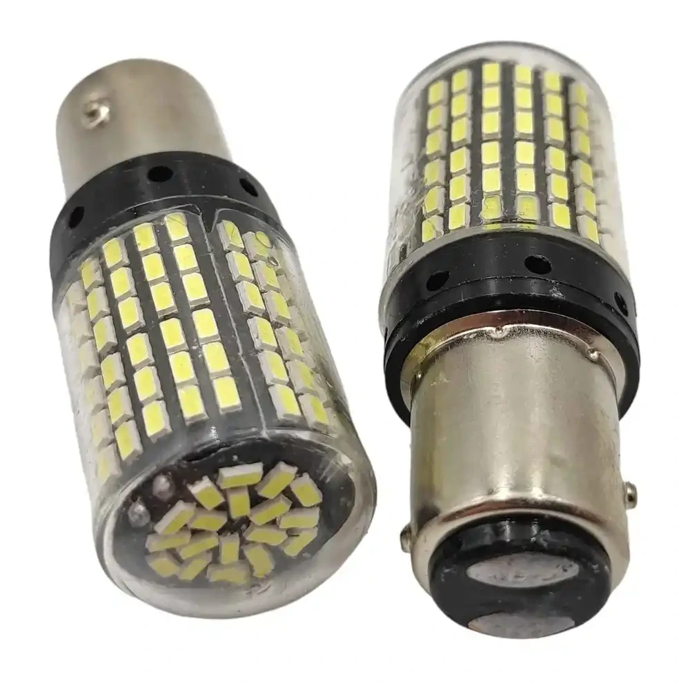 Bílá LED žárovka BA15D, 21/5W CANBUS, 144 SMD, 1ks