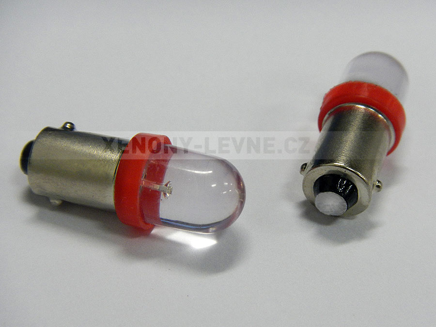 LED BA9S, ČERVENÉ - 2ks