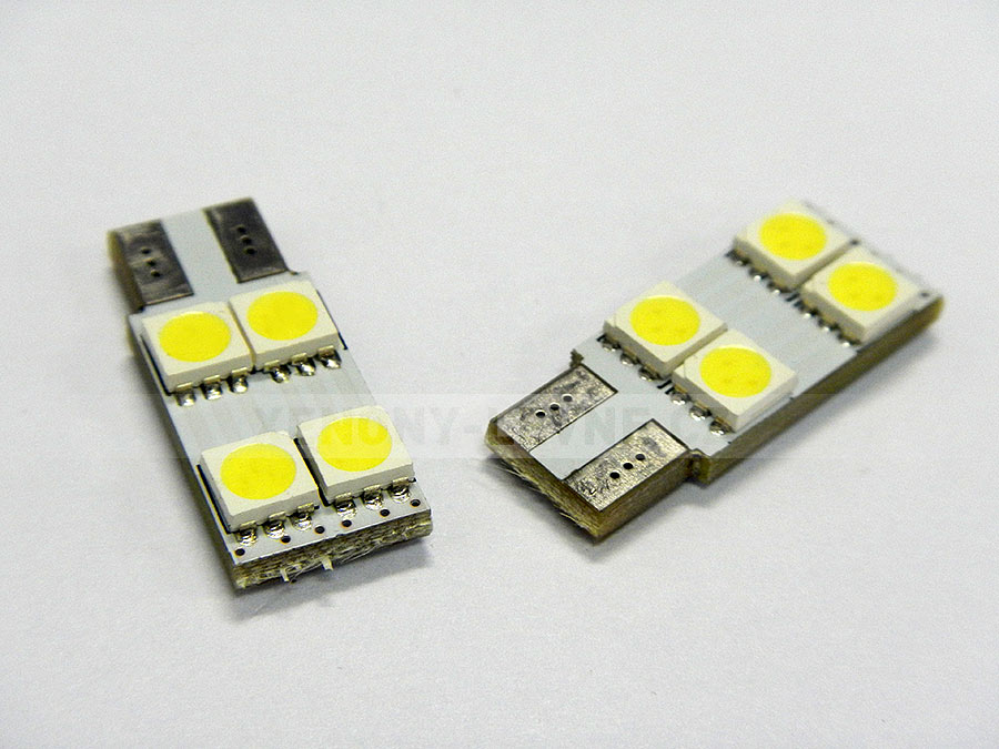 CAN-BUS parkovací světlo T10 (W5W) - BÍLÁ, 4xSMD, 1ks