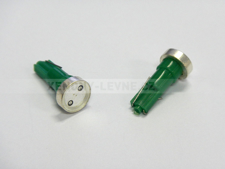 Osvětlení přístrojové desky POWER LED zelená, T5/12V/1,2W, sada 2ks