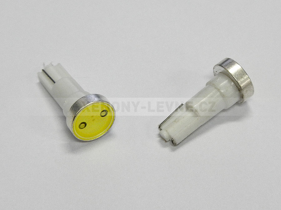 Osvětlení přístrojové desky POWER LED bílá, T5/12V/1,2W, sada 2ks