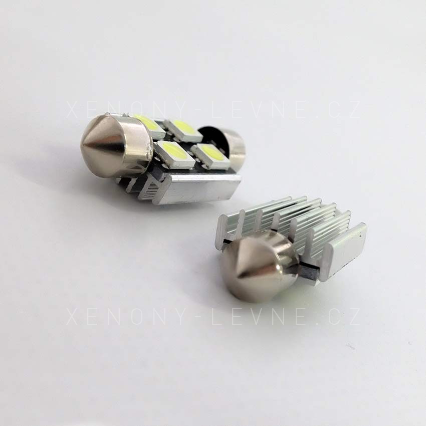 CAN-BUS sufitka bílá - Super Light, 4  SMD LED, 36mm, 1ks