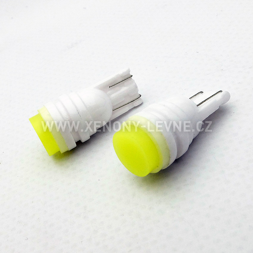 LED žárovka T10 1.5W COB W5W - 2kusy
