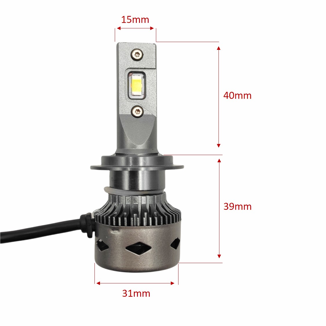 AKCE - LED autožárovka H7 6000K 40000lm 2x350W cree canbus, sada 2ks