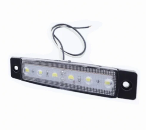 4x LED poziční obrysové světlo 12/24V 6SMD, bílé