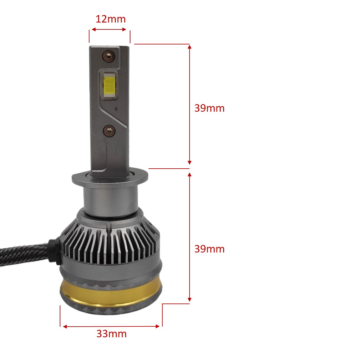 LED autožárovka H11 6000K 25000lm 2x175W CANBUS, sada 2ks
