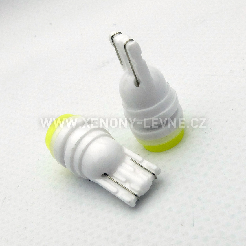 LED žárovka T10 1.5W COB W5W - 2kusy