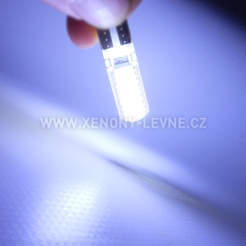 LED žárovky 12V - parkovací žárovka T10 W5W - 6x LED SMD, bílé - CANBUS, 1ks