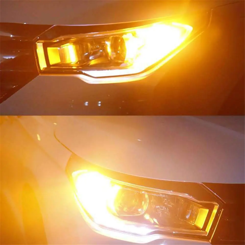 Oranžová LED žárovka BA15D, 5W CANBUS, 144 SMD, 1ks