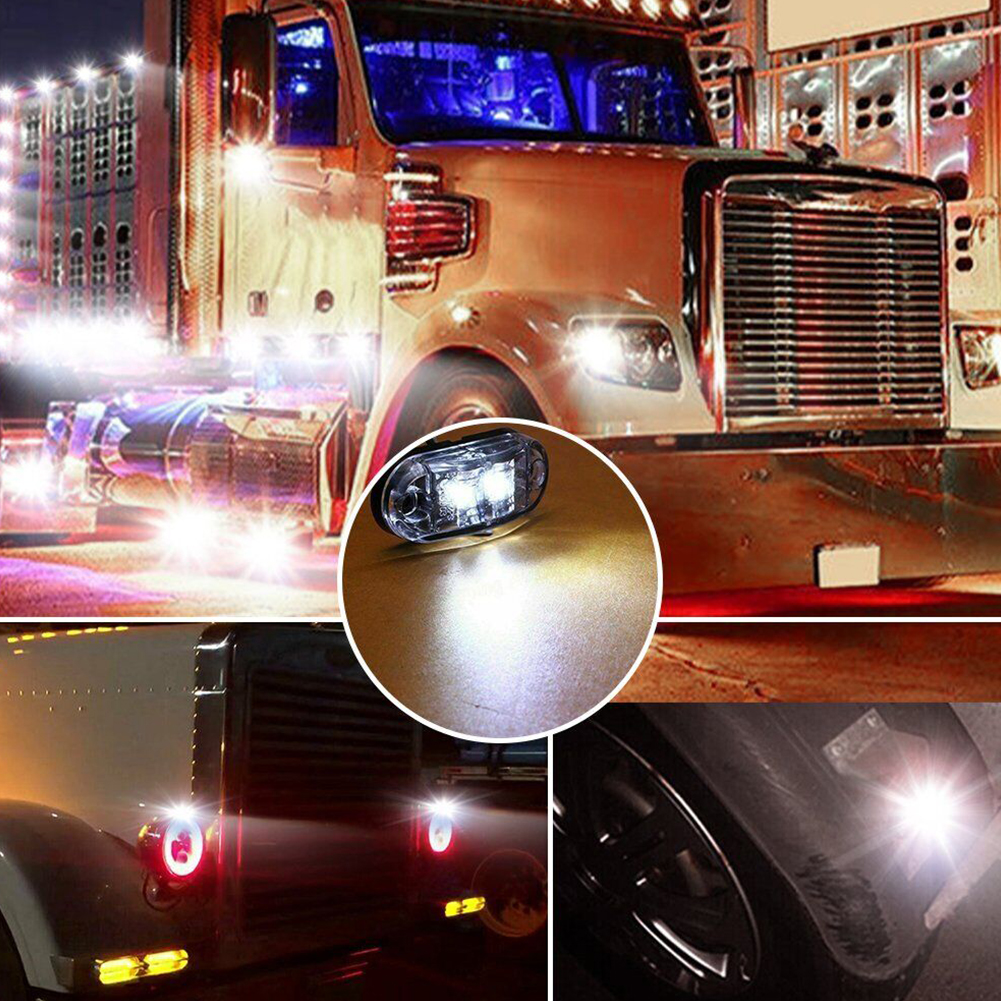 4x LED poziční obrysové světlo 12/24V 6SMD, bílé