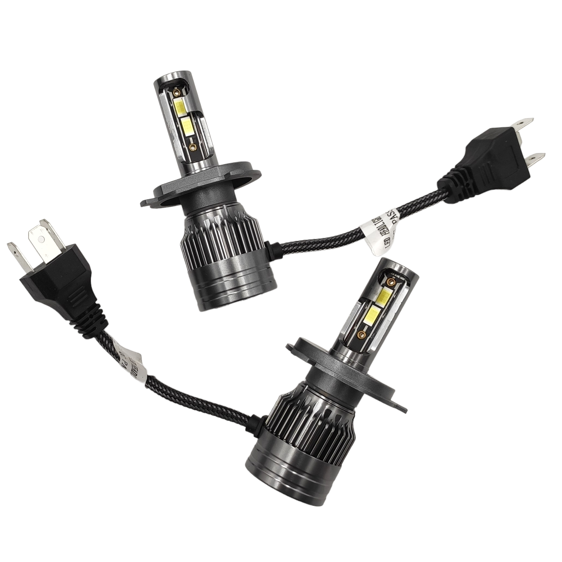 LED A5 autožárovka H4 6000K 15000lm 2x75W, sada 2ks