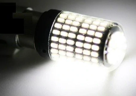 Bílá LED žárovka BA15S, 5W CANBUS, 144 SMD, 1ks