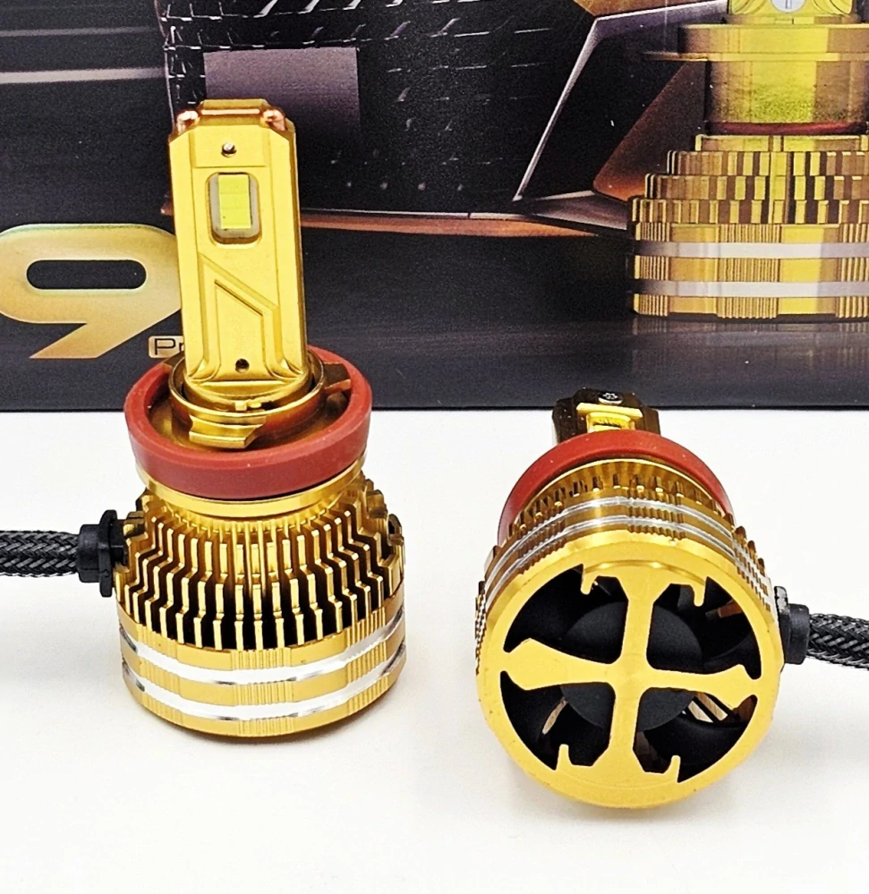 LED autožárovky H11 A9 COB canbus 40000lm 2x200W 6000K, sada 2ks