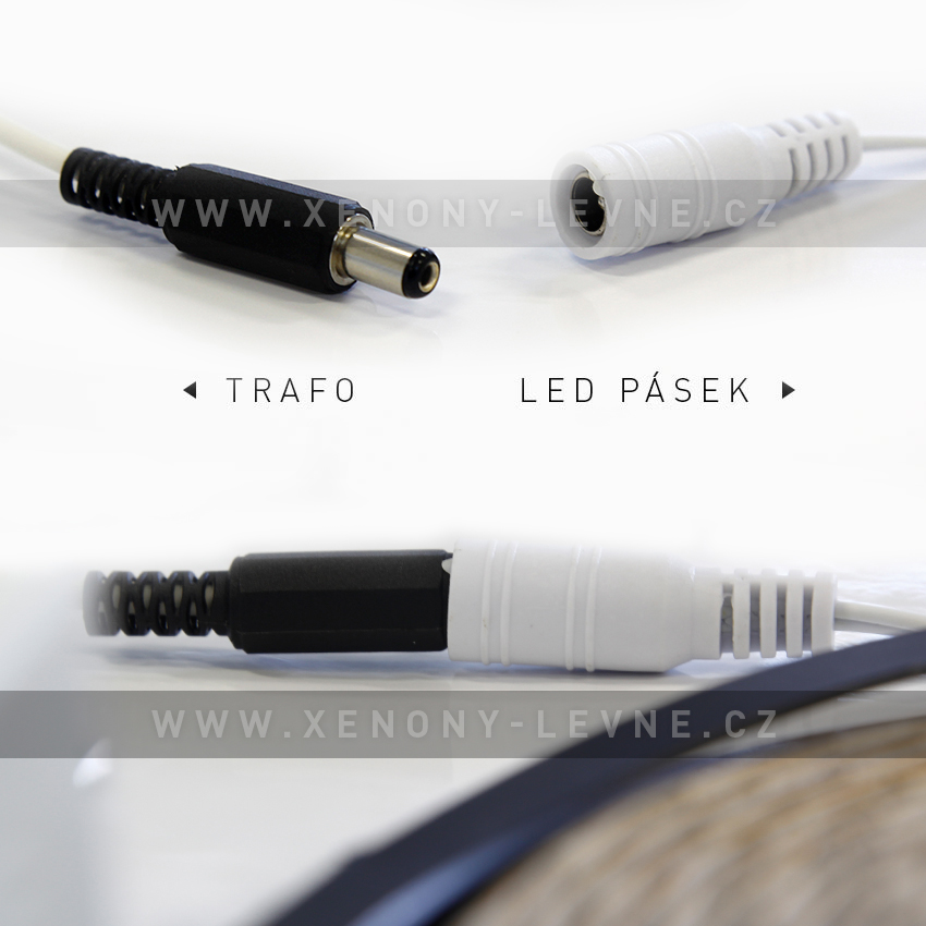 VÝPRODEJ - LED pásek 5m, modrý - zdroj zdarma!