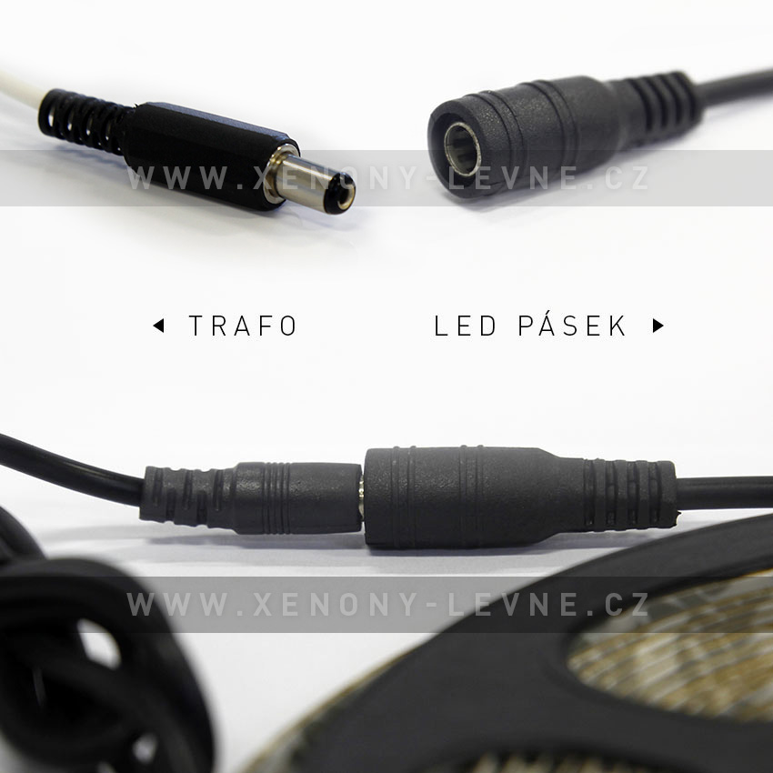 LED pásek SMD 5m 12V, bílý